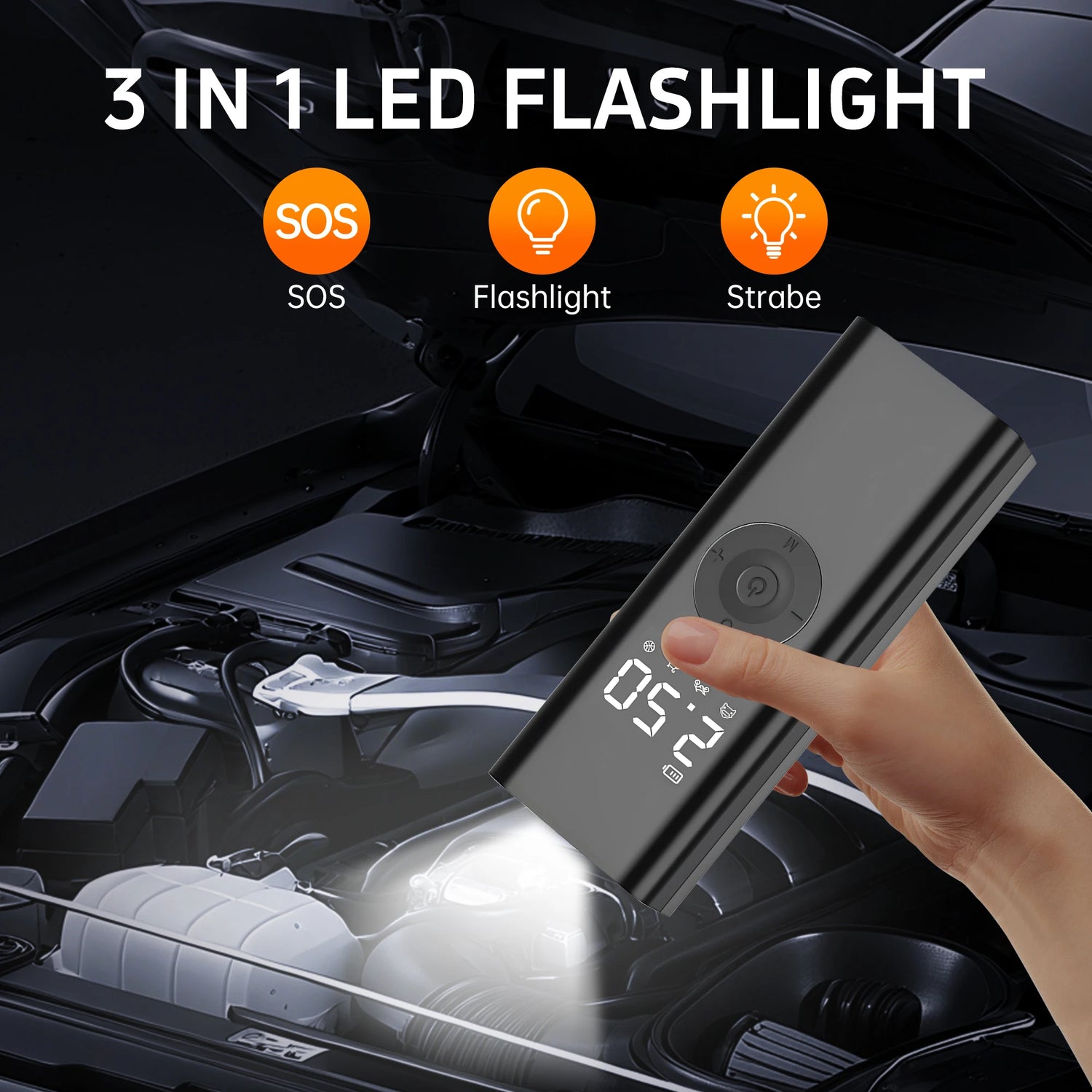 Wireless Electric Car Air Pump Portable Air Compressor Smart Tire Inflator Pump for Motorcycle Bicycle Boat AUTO Tyre Balls